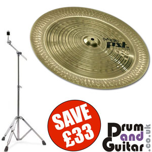 Paiste PST3 18" China and Stand Bundle