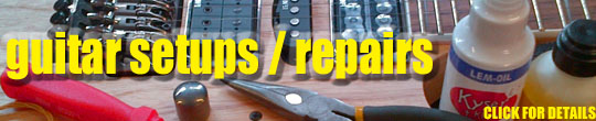 Guitar repairs at Nottingham Drum and Guitar centre