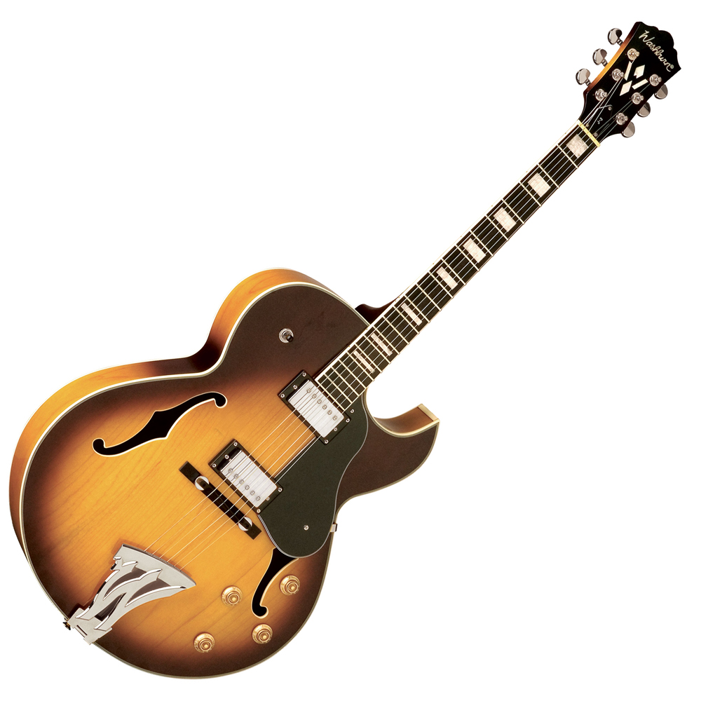 Washburn J3 Tobacco Sunburst Jazz Guitars Drum and Guitar