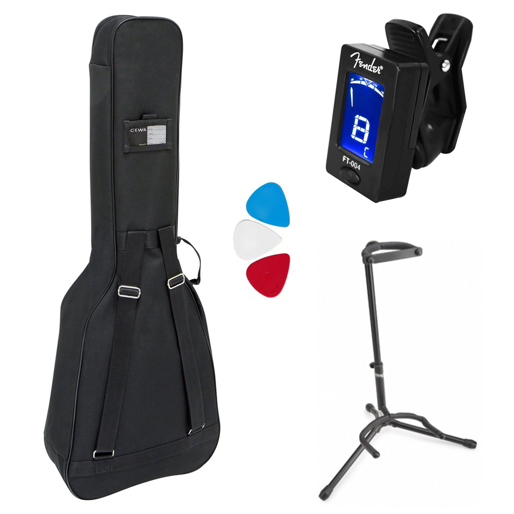 Acoustic Guitar Accessory Bundle Gewa Basic 5 Guitar Bags Drum and